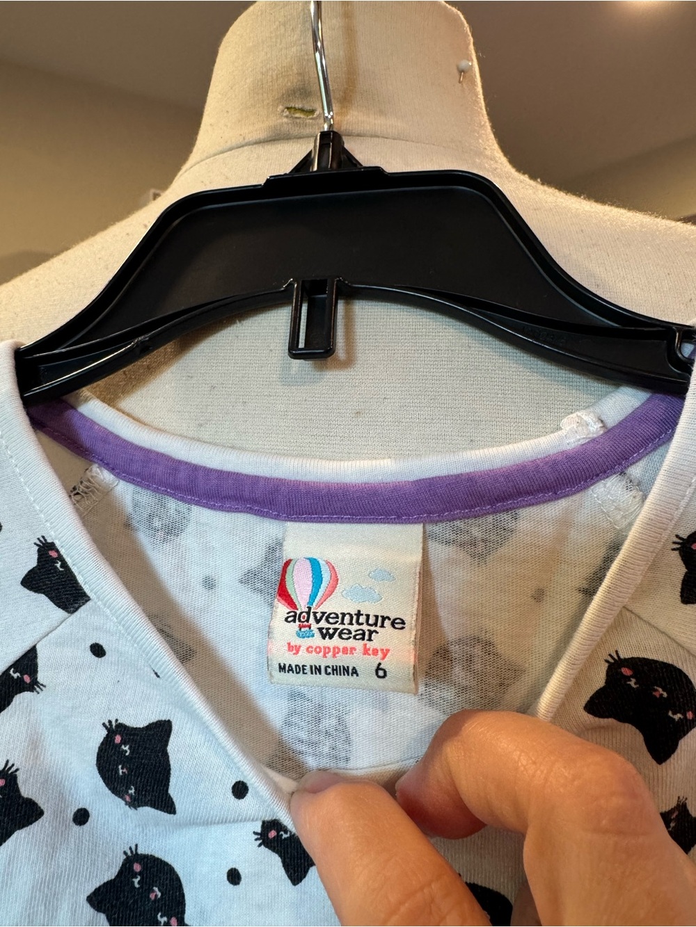 Cat pattern dress sz 6 - Picture 2 of 5